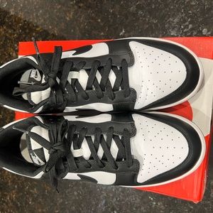 Men’s Nike Dunk Low Retro- black and white (Pandas), size 12.5. Like new